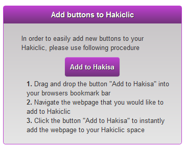 Add buttons to Hakiclic