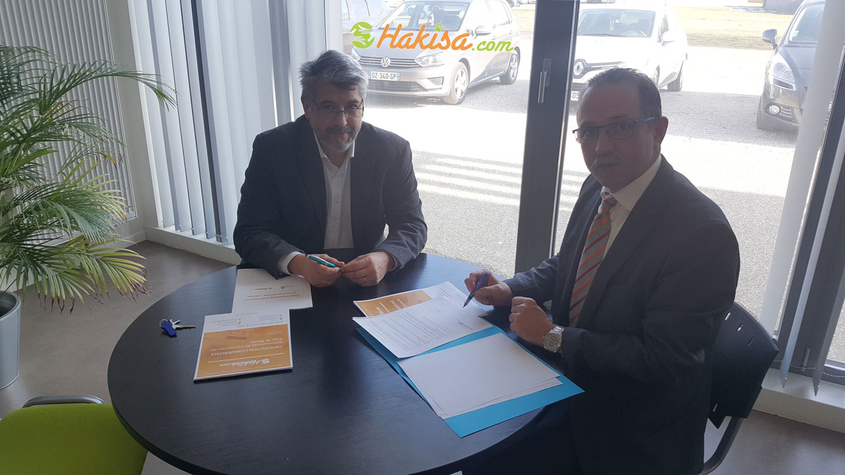 Unterzeichnung des Partnerschaftsabkommens zwischen Hakisa und dem Gemeindeverband Bitscherland
